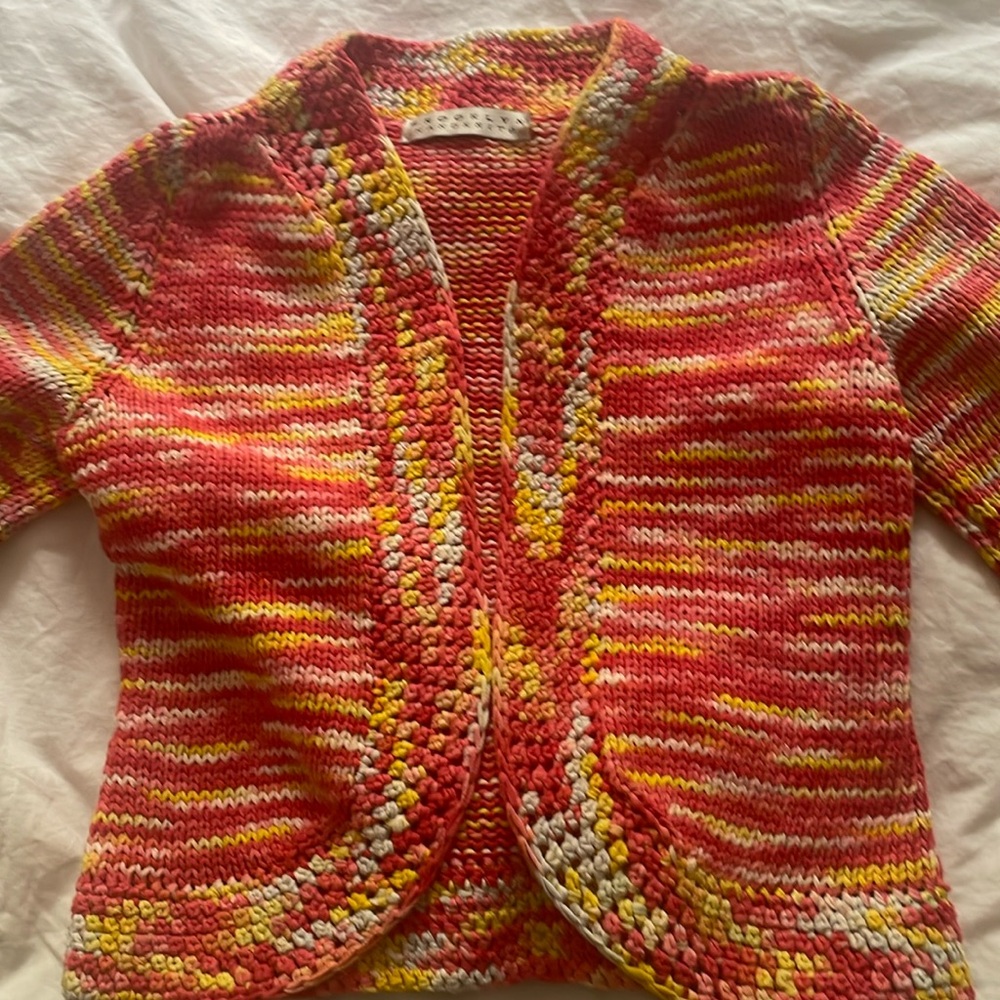Gorgeous orange and yellow bolero